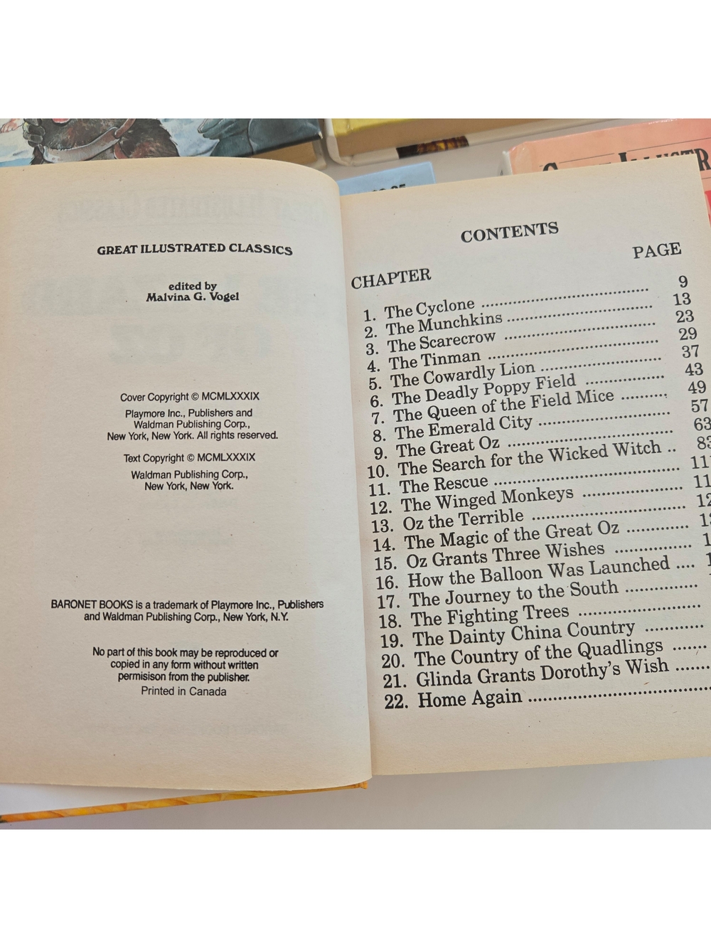 Great Illustrated Classics Lot of 7 Hardcover Books Wizard of Oz Black Beauty - Picture 10 of 16